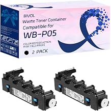 BIVOL WB-P05 Waste Toner Container Compatible for Konica Minolta Bizhub C3350 C3351 C3850 C3850FS Printers, with Chip, High Yield 36000 Pages 2-Pack Black