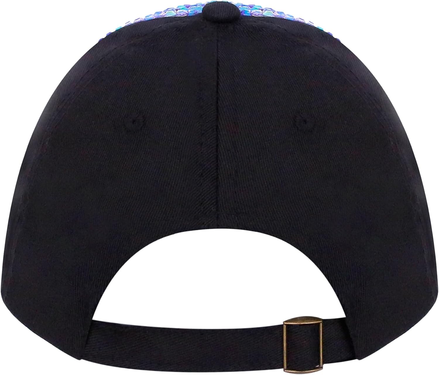 Haoohu Women's Full Sparkle Studded Rhinestone Baseball Cap Gem Bling Ponycap Adjustable Trucker Hat Outdoors Sun Cap