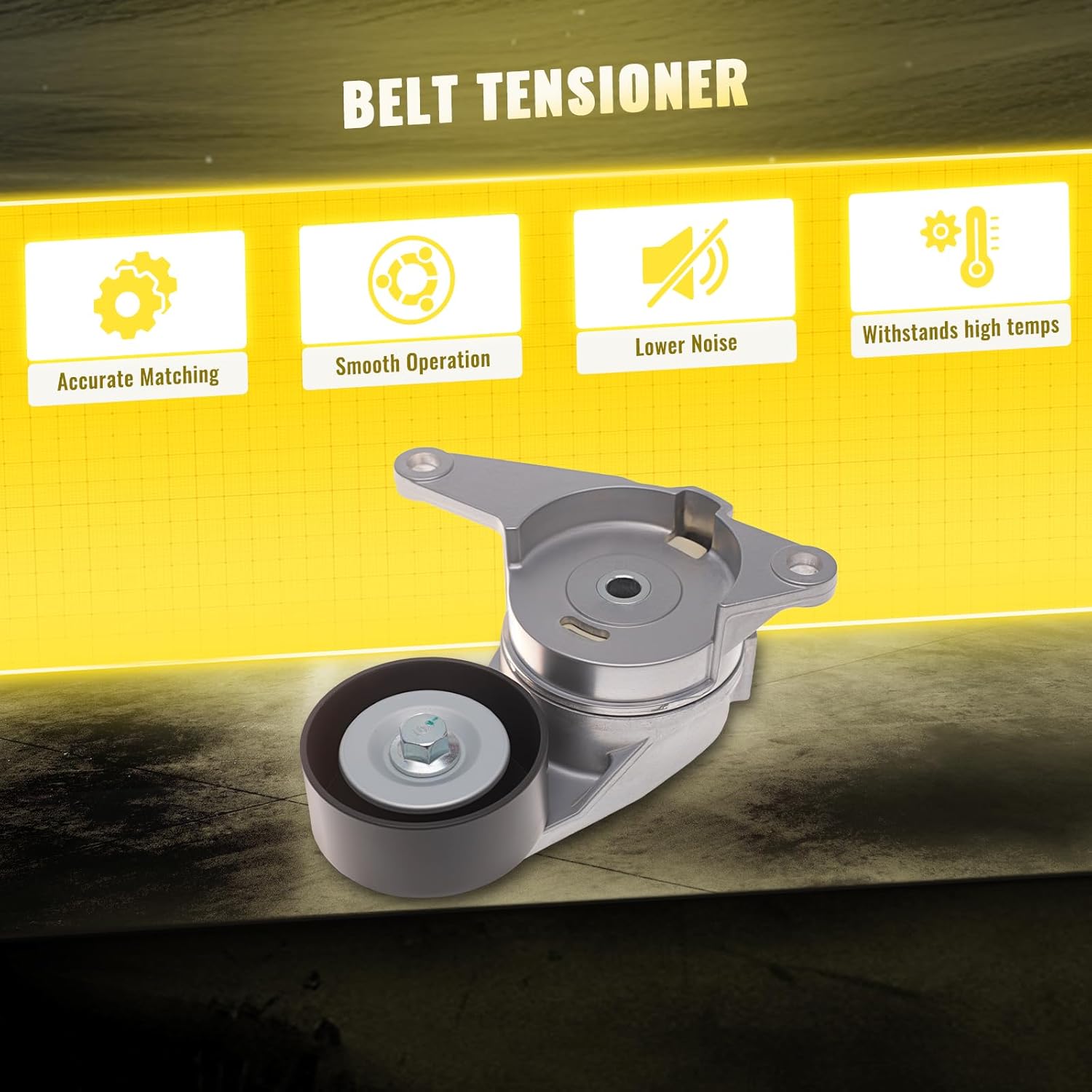 TUCAREST 38397 (For 3.0L/3.6L) Drive Belt Tensioner Fit For 05-16 Bu-ick LaCrosse 08-22 Enclave /10-16 Cadillac SRX /08-17 Chevy Equinox 12-20 Traverse /07-16 G-MC Acadia [# 12626644‎ 1754078J00]