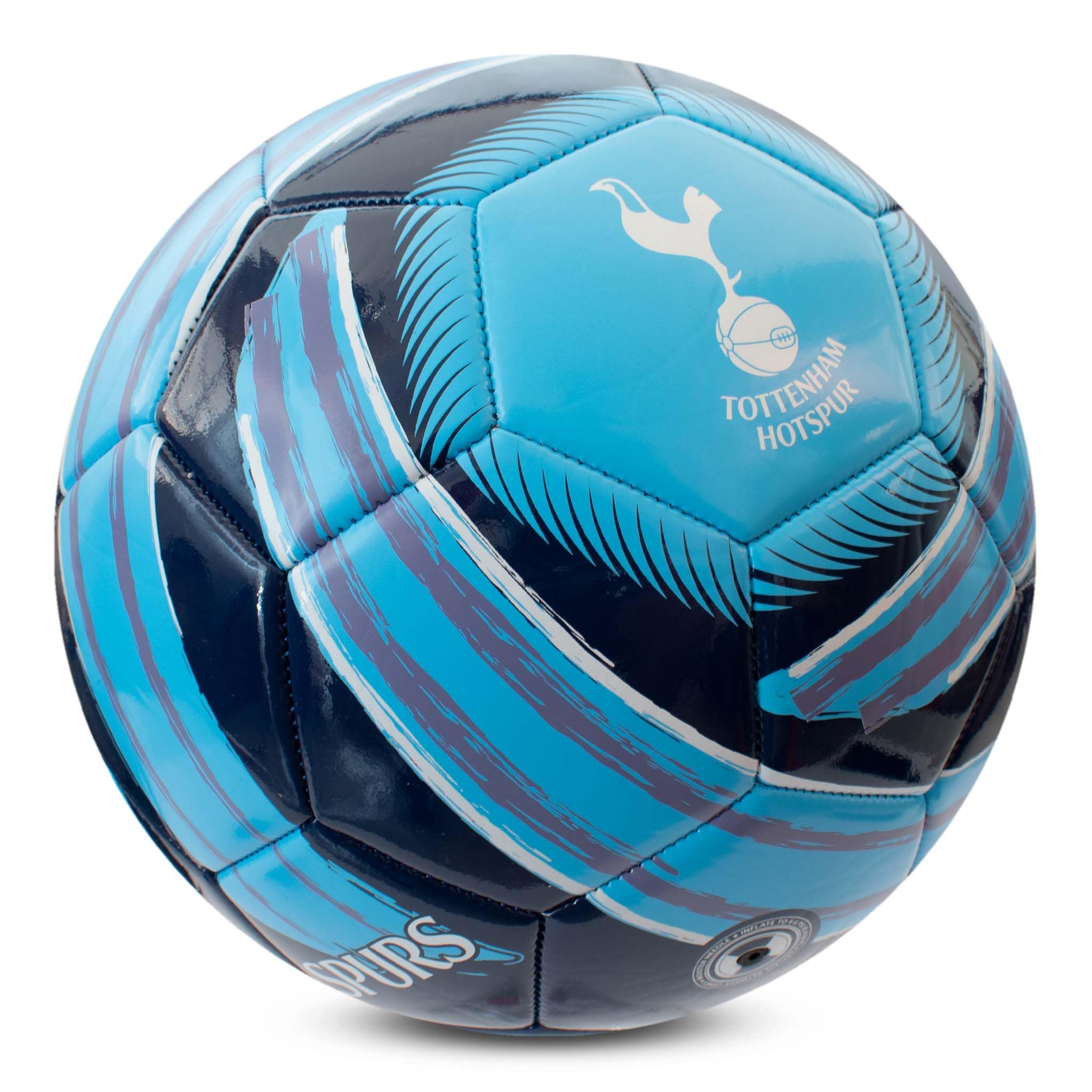 Hy-Pro Oficjalnie licencjonowana piłka nożna Tottenham F.C. Cyclone | rozmiar 5, ostrogi, trening, mecz, towar, kolekcjonerska dla dzieci i dorosłych, niebieska