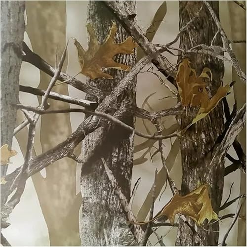 Miniatura 2 de Queenbox Envolturas de vinilo de camuflaje de 1.6 x 6.6 pies, diseño de camuflaje de arce, adhesivo autoadhesivo para automóvil, rollo de liberación