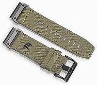 Vista 6 de Compatible con Garmin, correa deportiva de lona para reloj fēnix/precursor/enfoque/marq/quatix/instinct/D2/Tactix, correa de repuesto resistente