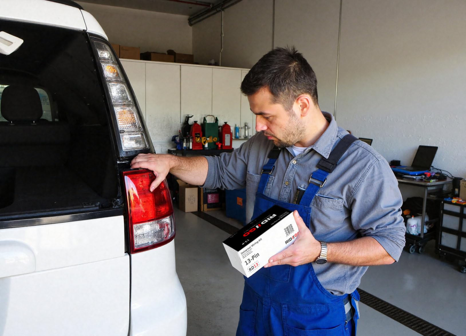 RIDIGO Elektrosatz 13-polig universal für Anhängerkupplung