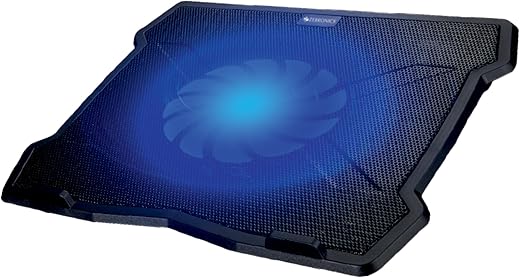 Zebronics NC2100 Laptop Cooling Stand with 125mm Fan, Silent Operation, LED Light, Supports up to 15.6 inch Laptops and Retractable Stand