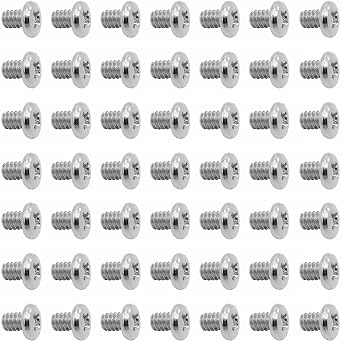 50pcs Hard Drive Screws 3.5 inch,Stainless Flat Phillips Head HDD 6#-32 x 1/4" Mounting Screw for Computer PC Laptop Case,3.5" Silver
