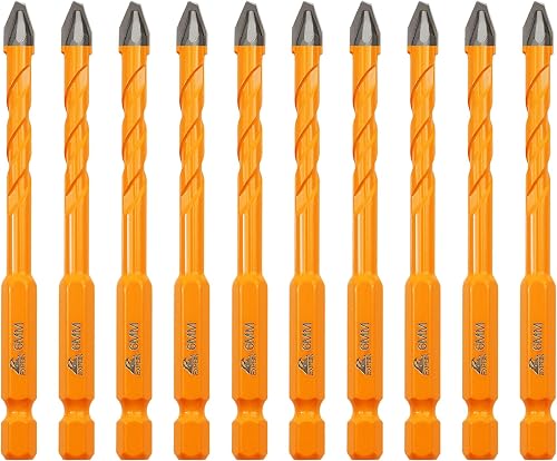 10pcs Foret Carrelage Ø6mm EXFEIN