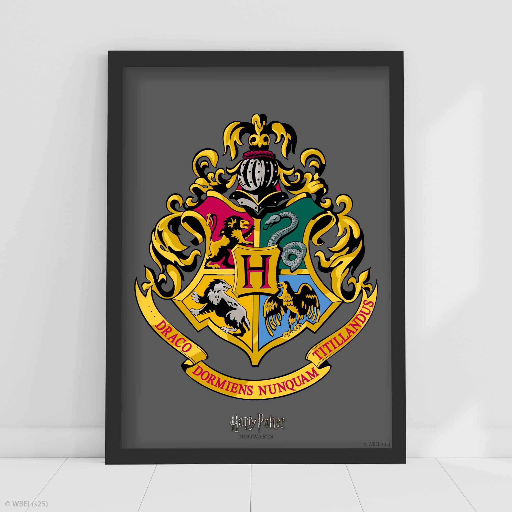 Harry Potter Print - Hogwarts Crest Poster Wall Art (29.7cm x 42cm - A3)