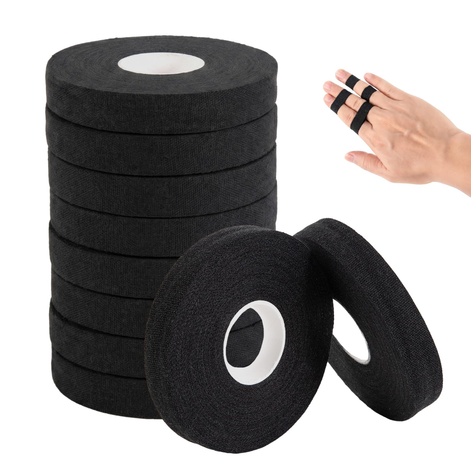 10 Rolls Athletic Finger Tape,450FT Strong Sticky Climbing Tape | Adhesive Finger Support Tapes,Rock Tape Wrap,Athletic Tape for Sports,Hand Grip Tapes,Golf Tape,Volleyball Essentials