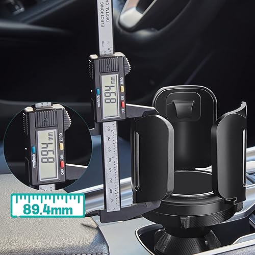 Miniatura 8 de Adaptador expansor de portavasos de automóvil ajustable este expansor multiusos para automóvil con goma se adapta a botellas grandes y tazas y