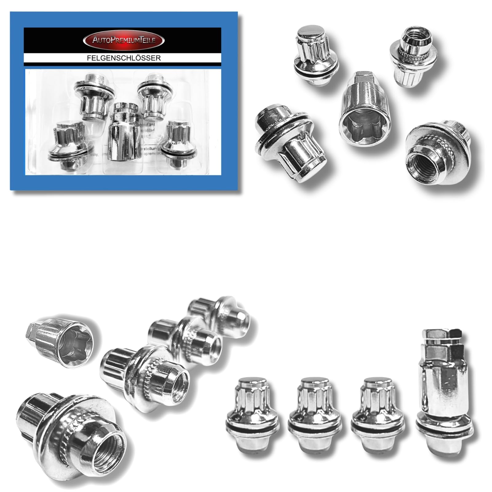 Zamek do felg M12 x 1,5, płaski ściągacz, kompatybilny z Citroen Jaguar Lexus, Mitsubishi, Peugeot Subaru, Suzuki, Toyota, 4 x srebrne zamki do felg, zabezpieczenie kół, zabezpieczenie felg, ochrona