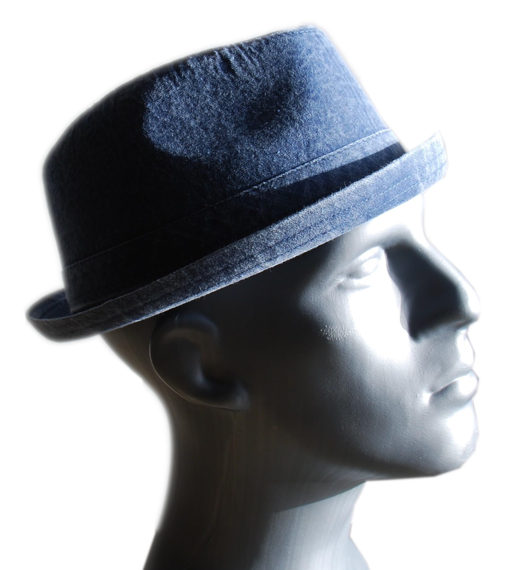 Jean délavé bleu Pork Pie, style vintage, SKA, Rocky Breaking Bad PP11 (59), bleu, 59