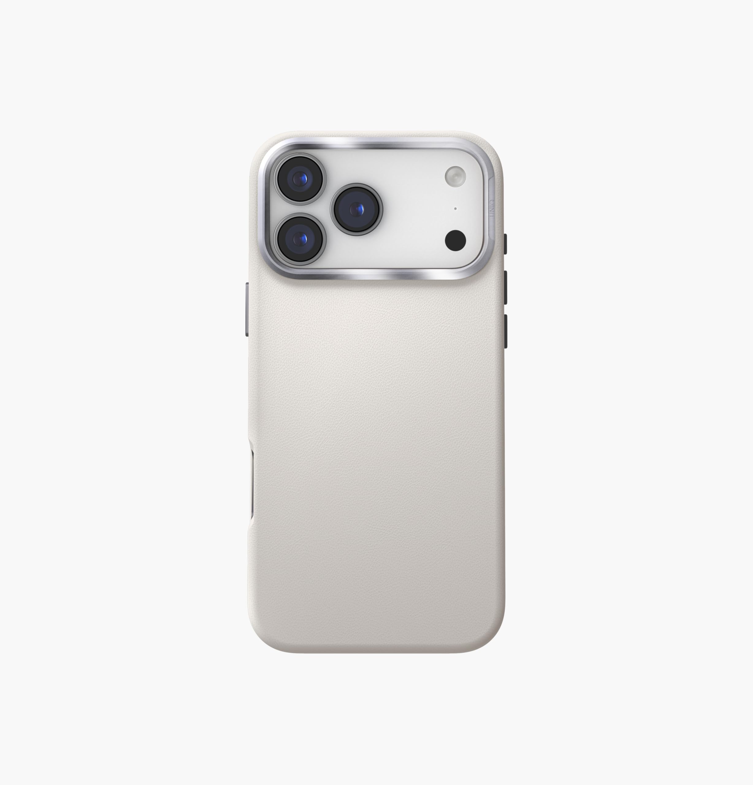 UNIQ Lyden - Funda protectora para iPhone 17 Pro Max (arcilla) de piel sintética de alta calidad, color sólido