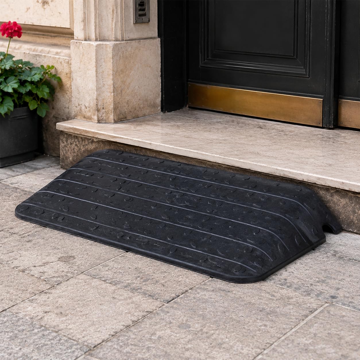 Rampas de umbral de goma de alta resistencia con superficie antideslizante, rampas de 1 – 4 pulgadas para sillas de ruedas y scooters, marco de puerta de coche, rampas de carga de 20000