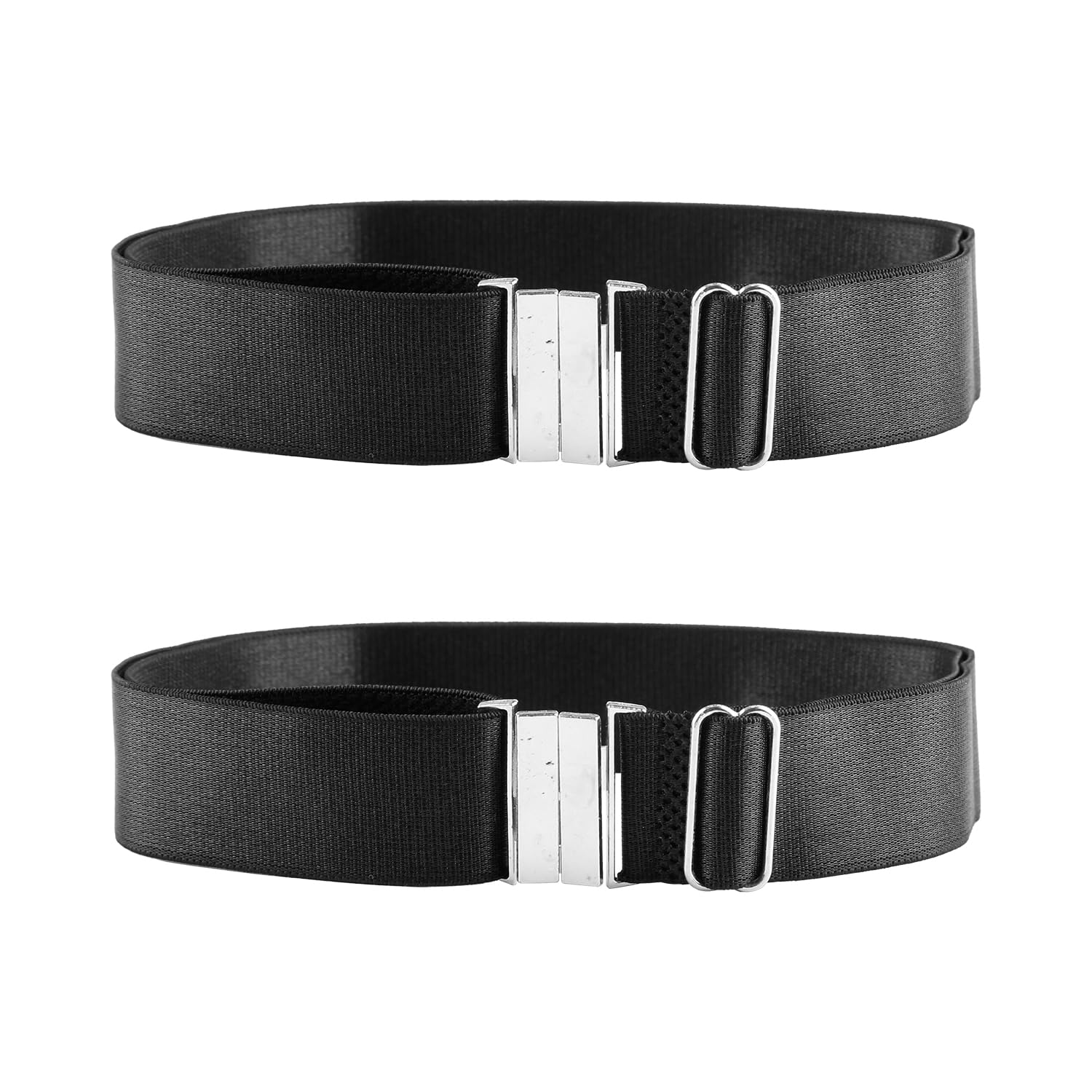 Tabanzhe 2PCS Thigh Garter Belt for Women, Adjustable High Elastic Thigh Garters with Buckle, Plus Size Black Leg Garters Harness