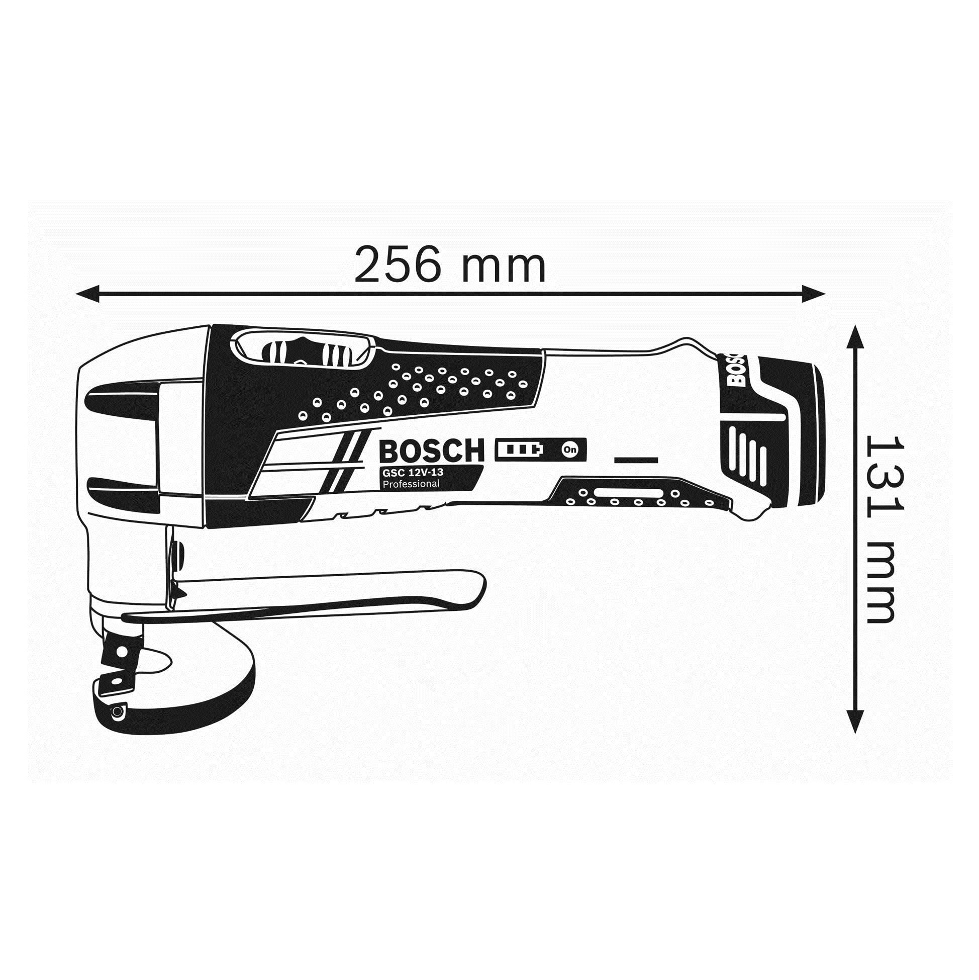 Bosch Professional 0601926105 Bosch GSC 12 V Cesoia, Solo utensile (Batteria, Caricabatterie e Kit Non Inclusi)