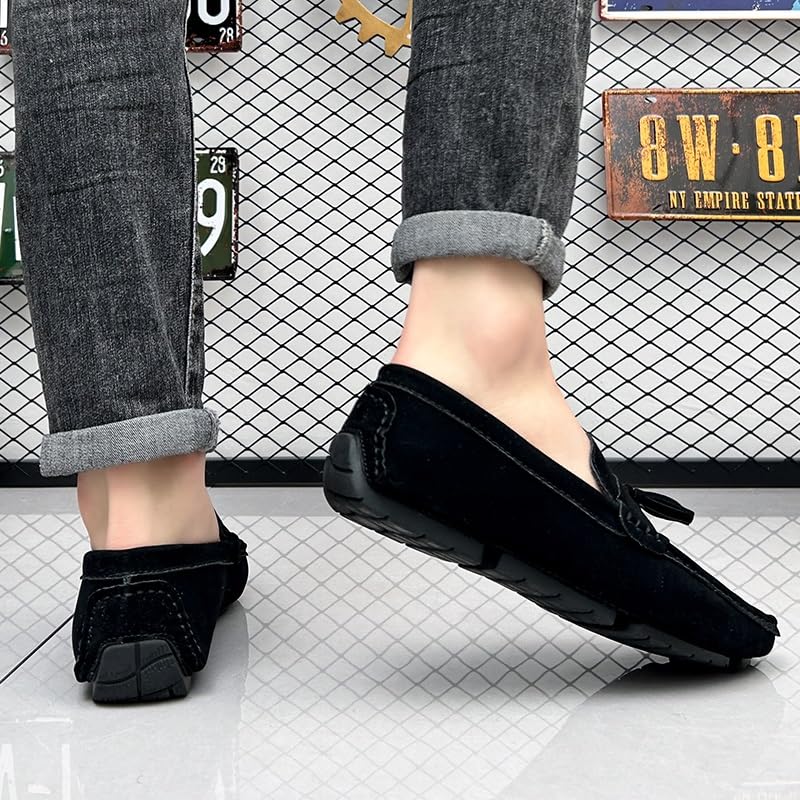 Mens Loafers Penny Loafers with Tassel Suede Vamp Comfortable Resistant Lightweight Party Slip On3