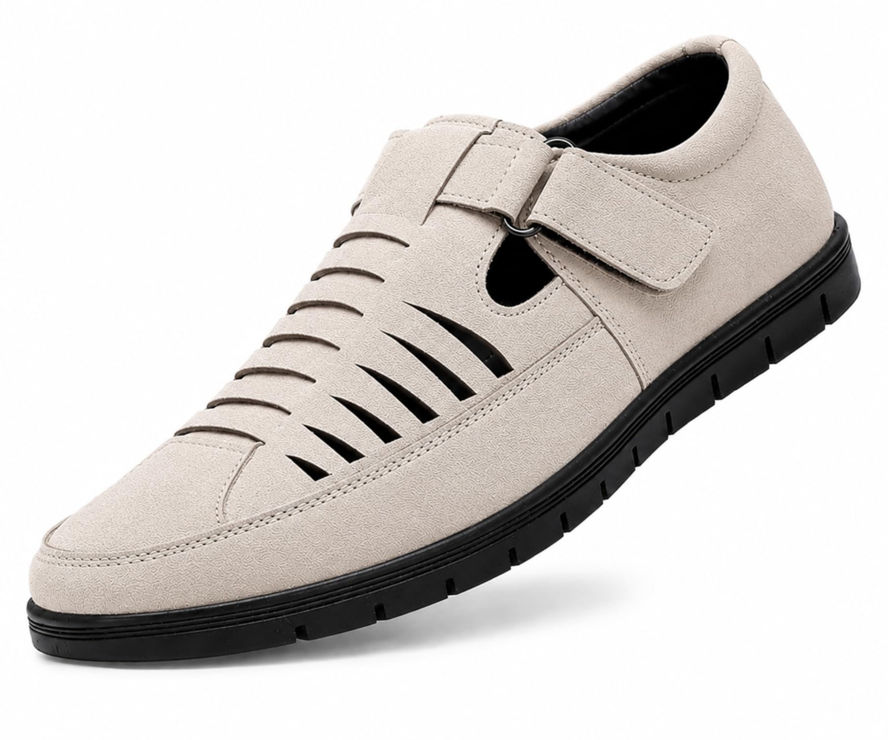 kraasa Men’s Fisherman Sandals | Breathable Cutwork Design | Classic Fashion | Closed-Toe Comfort Sandal | Stylish Casual & Semi-Formal Footwear-picture-32