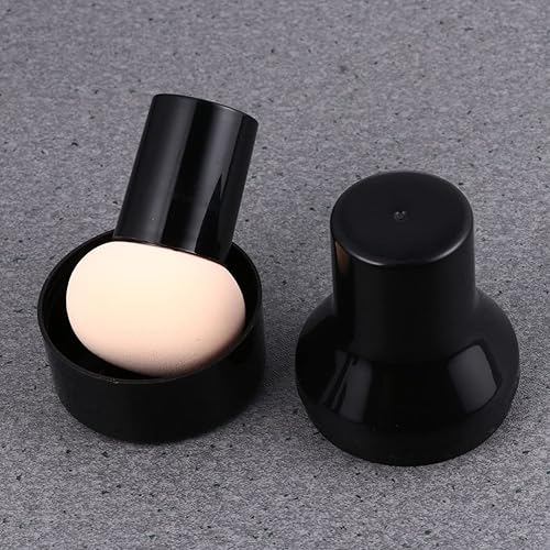 Miniatura 5 de LALAFINA Esponjas para Maquillaje 2 esponjas de maquillaje con mango de esponja de maquillaje mezcladora de esponja de belleza con mango de esponja,