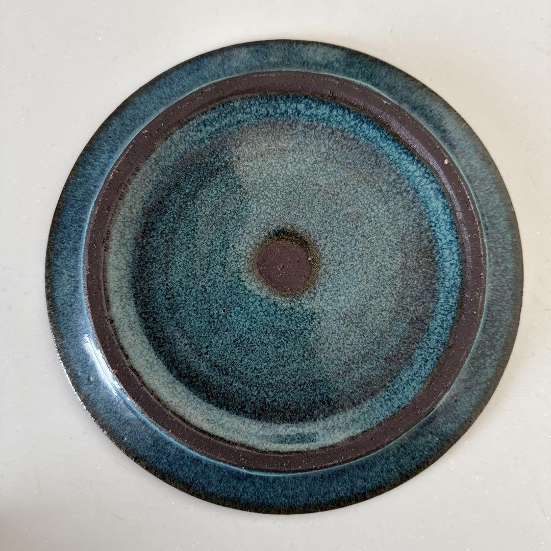 Motoharu Ozawa 7 Inch Rim Plate, Jade