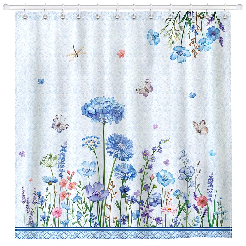 Arquiel Floral Butterfly Shower Curtain Sets
