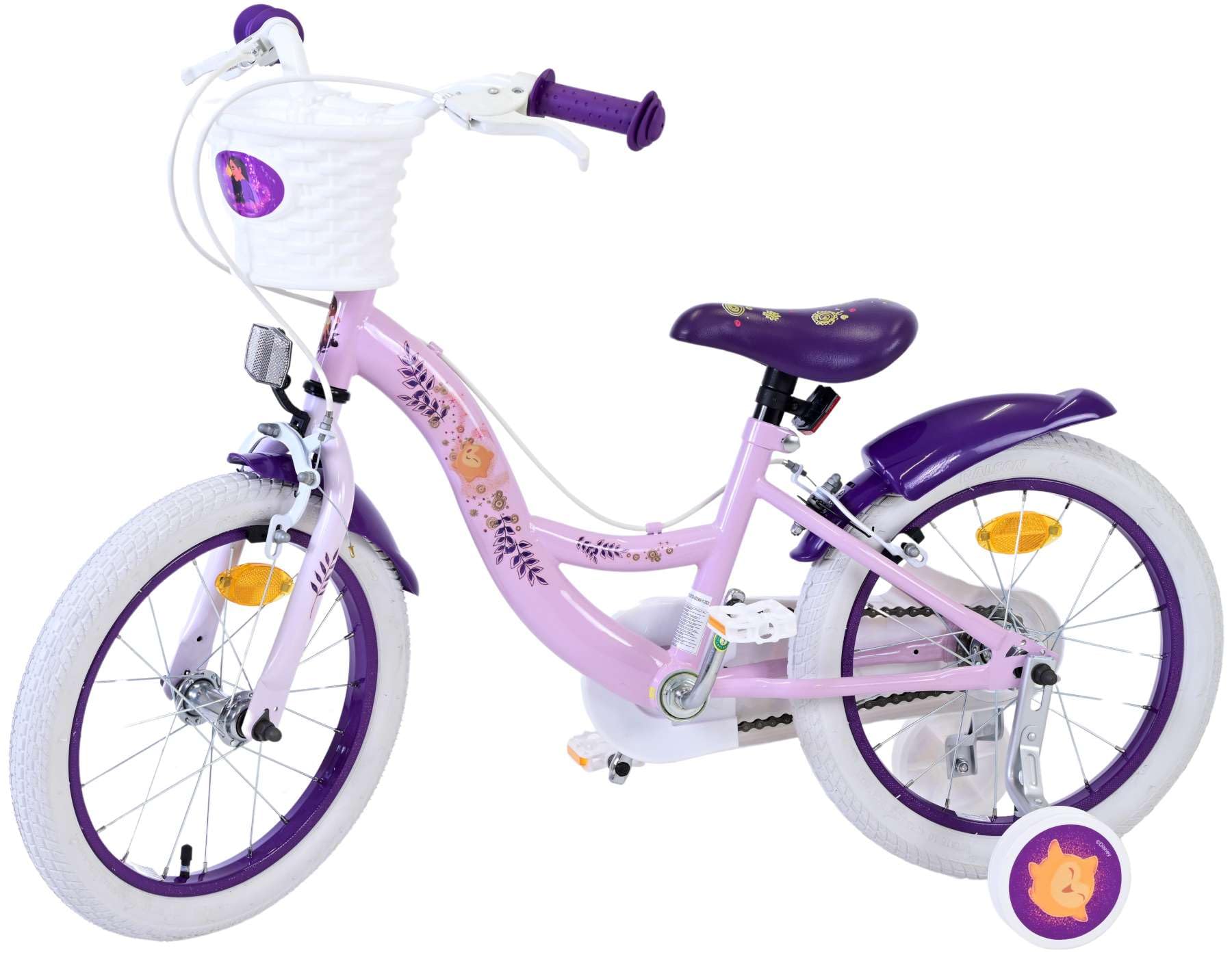 Volare Vélo pour enfant Disney Wish 16", sans frein à rétropédalage