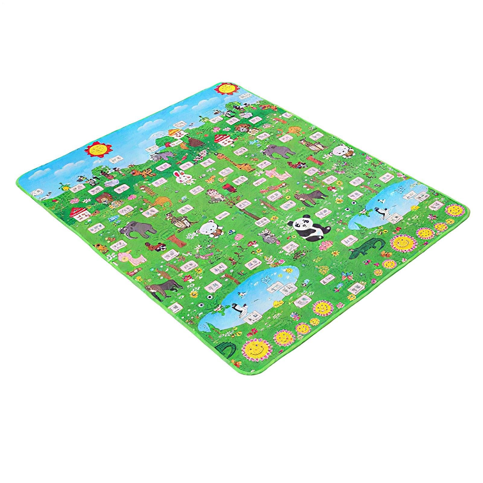 Tapis de d'Activités Tapis Pliable Réversible 200 x 180 cm