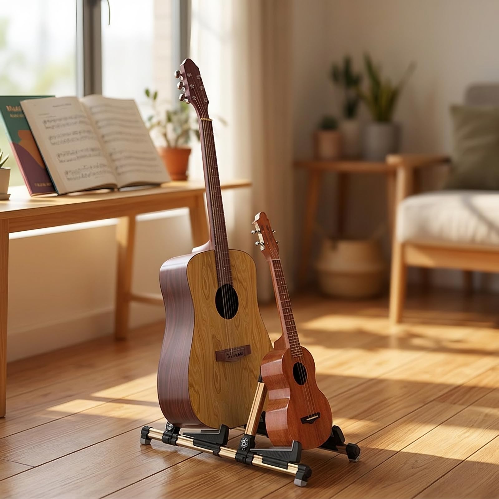Faltbar ständer faltbarer Gitarrenständer, klappbarer Instrumentenständer, für Zuhause, Proberaum