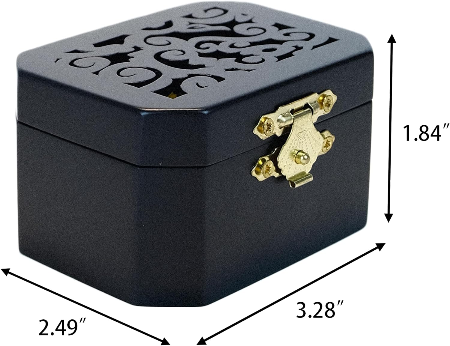 Generic Personality Vintage Wooden Cutout Music Box You Are My Sunshine Melody Classical Music Box for Birthday Present,Gifts for Lover,Boyfriend,Girlfriend,Husband,Wife(Black) image 3