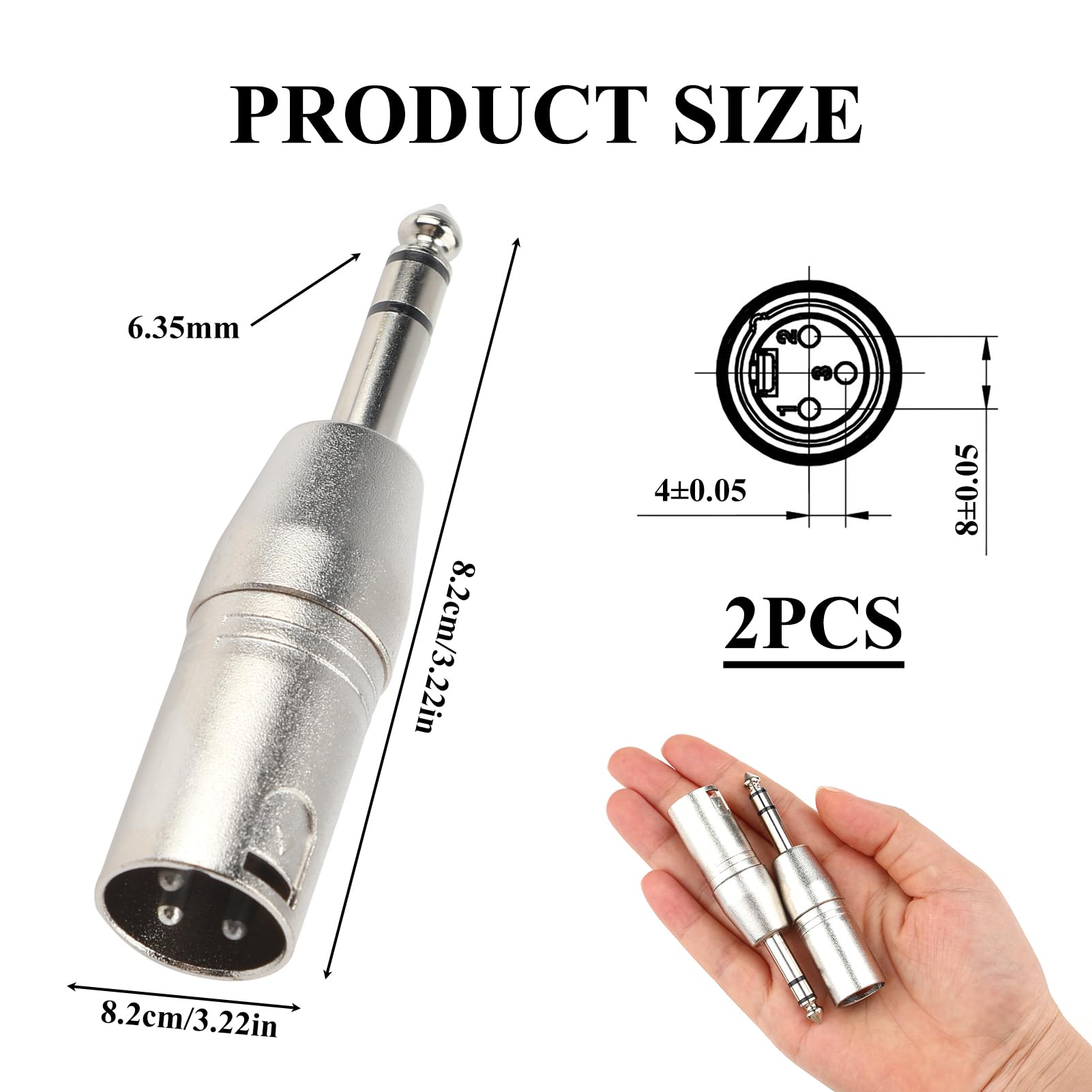 XLR 6.35mm Jack Adapter - Image 2