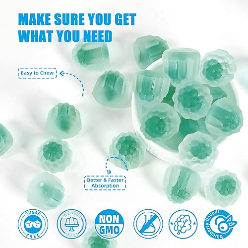 Miniatura 7 de Suplemento de acetil L-carnitina de 1000 mg - Gomitas de Alcar L-carnitina sin azúcar para hombres y mujeres, apoyo a la resistencia muscular, salud