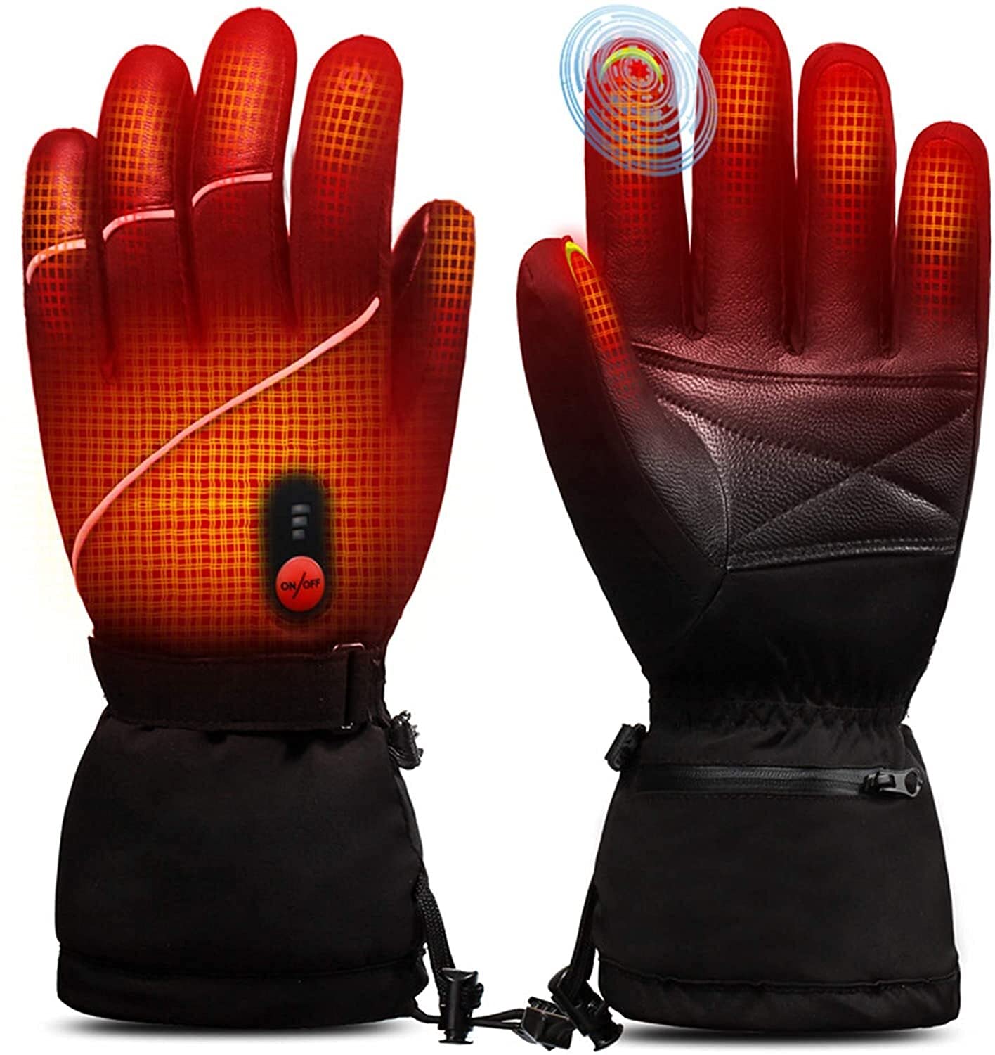 Gants chauffants pour équitation extérieure et moto en hiver