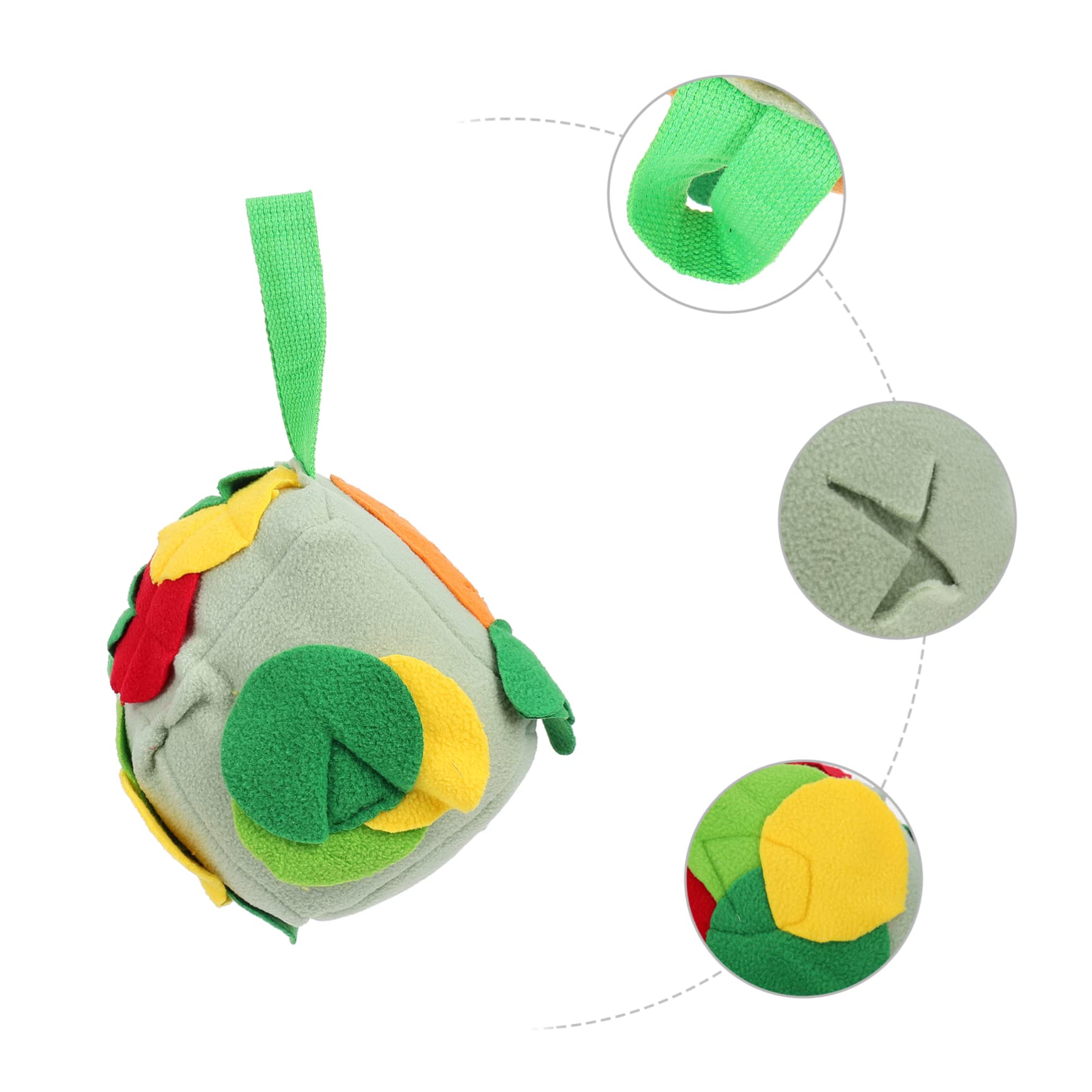 BESPORTBLE 3stücke Futterspielzeug Für Hunde Interaktiver Schnüffelball Und Kauspielzeug Für Langsames Fressen Foraging Und Spiel Lebendige Grüne Farbe Fördert Geistige Stimulation Und