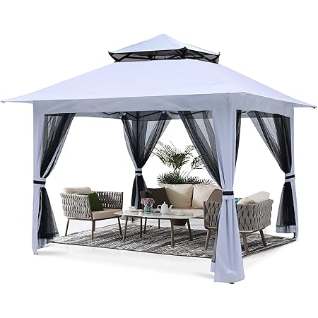 portable gazebo with netting
