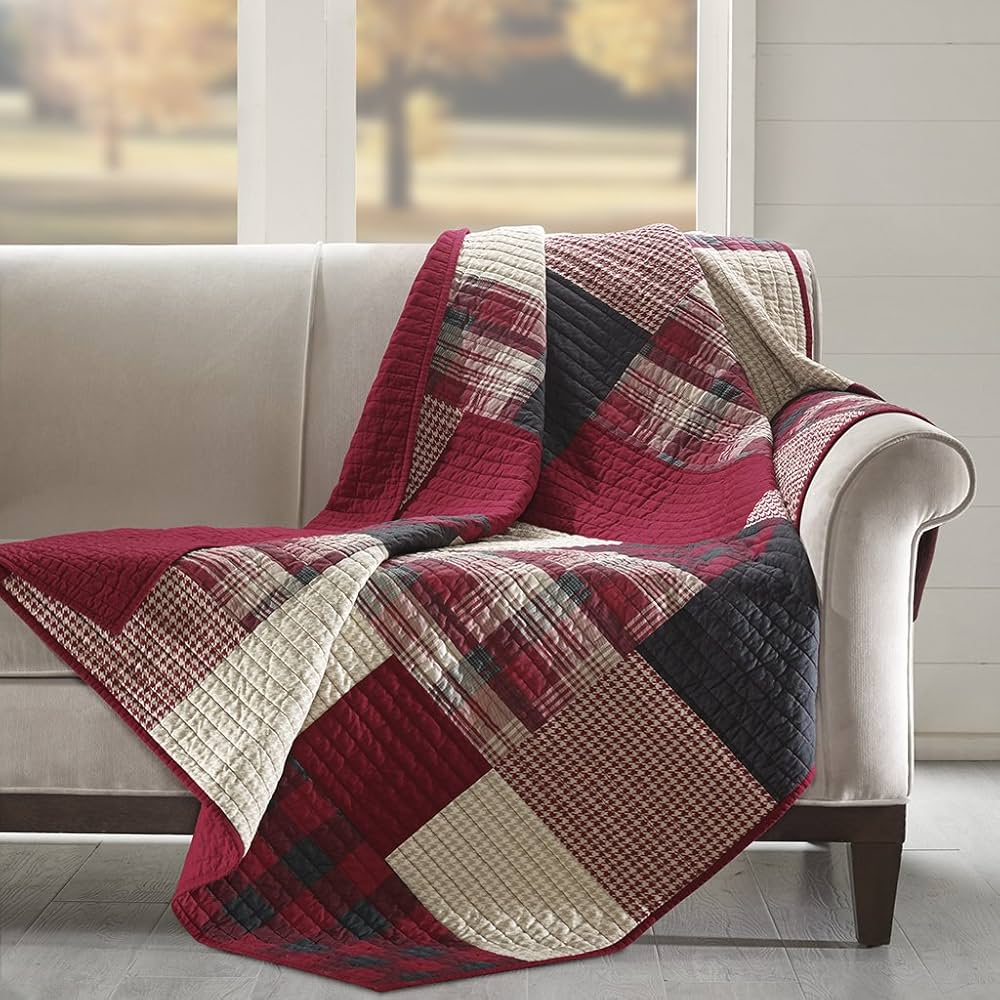 WOOLRICH ブランケット Amazon.com: Woolrich Luxury Quilted Throw - Cabin Lifestyle