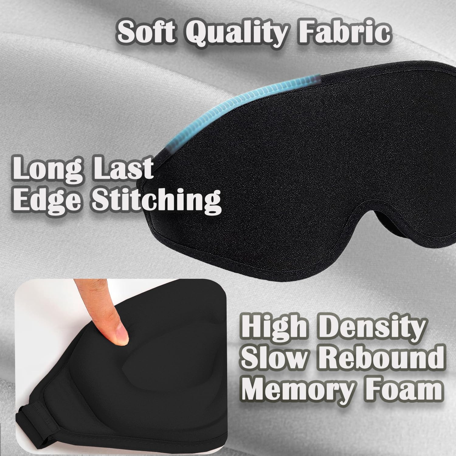 Máscara de dormir negra para hombre, extensión de pestañas, máscara de ojos para extensiones de pestañas, sin presión, máscara de dormir 3D, protector de sueño para mujer, cubierta de sombra de ojos