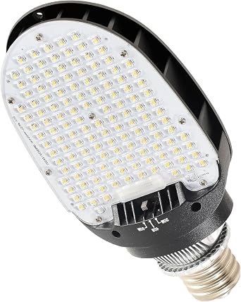 LED Shoebox Retrofit Light, 30W/45W/60W Power Selectable, 5000K 135LM/W 180 Paddle Retrofit Bulb, E26 Base with E39 Adapter, IP65 Outdoor Rated for Wall Pack, Canopy, Parking Lot Lights 1 Pack