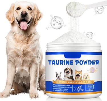 Taurine Powder for Dogs,Pure Taurine Supplement for Heart & Vision Health, Skin & Coat, Boosts Energy & Daily Wellness,7.05 oz/200 Grams