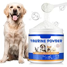 Taurine Powder for Dogs,Pure Taurine Supplement for Heart & Vision Health, Skin & Coat, Boosts Energy & Daily Wellness,7.05 oz/200 Grams