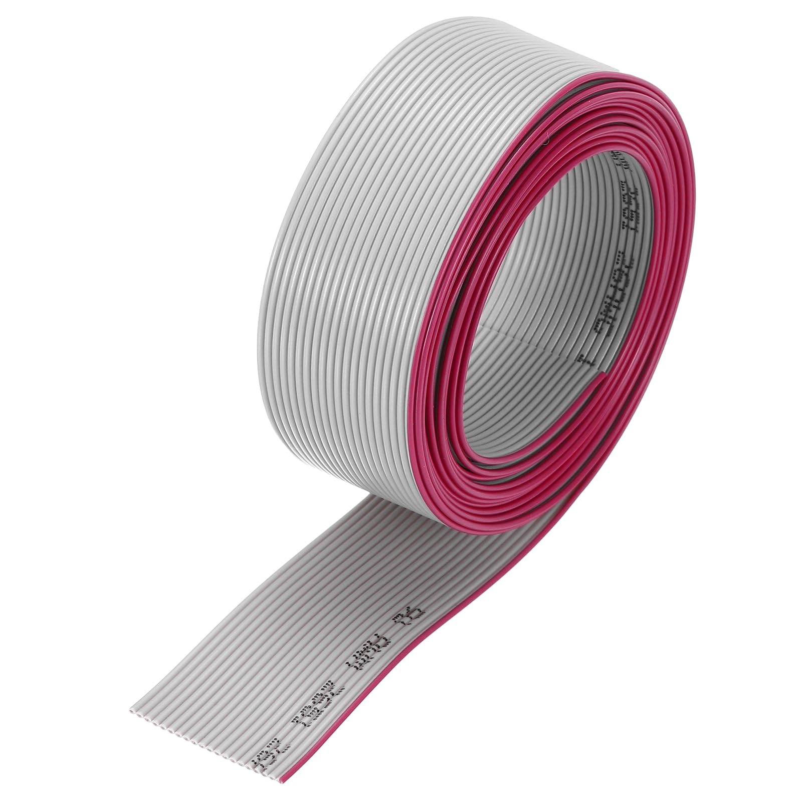 QUARKZMAN Cavo a Nastro Piatto IDC da 26AWG Lunghezza 2m/6.6ft Passo 1.27mm 20 Pin Grigio per Collegamento JTAG/ISP