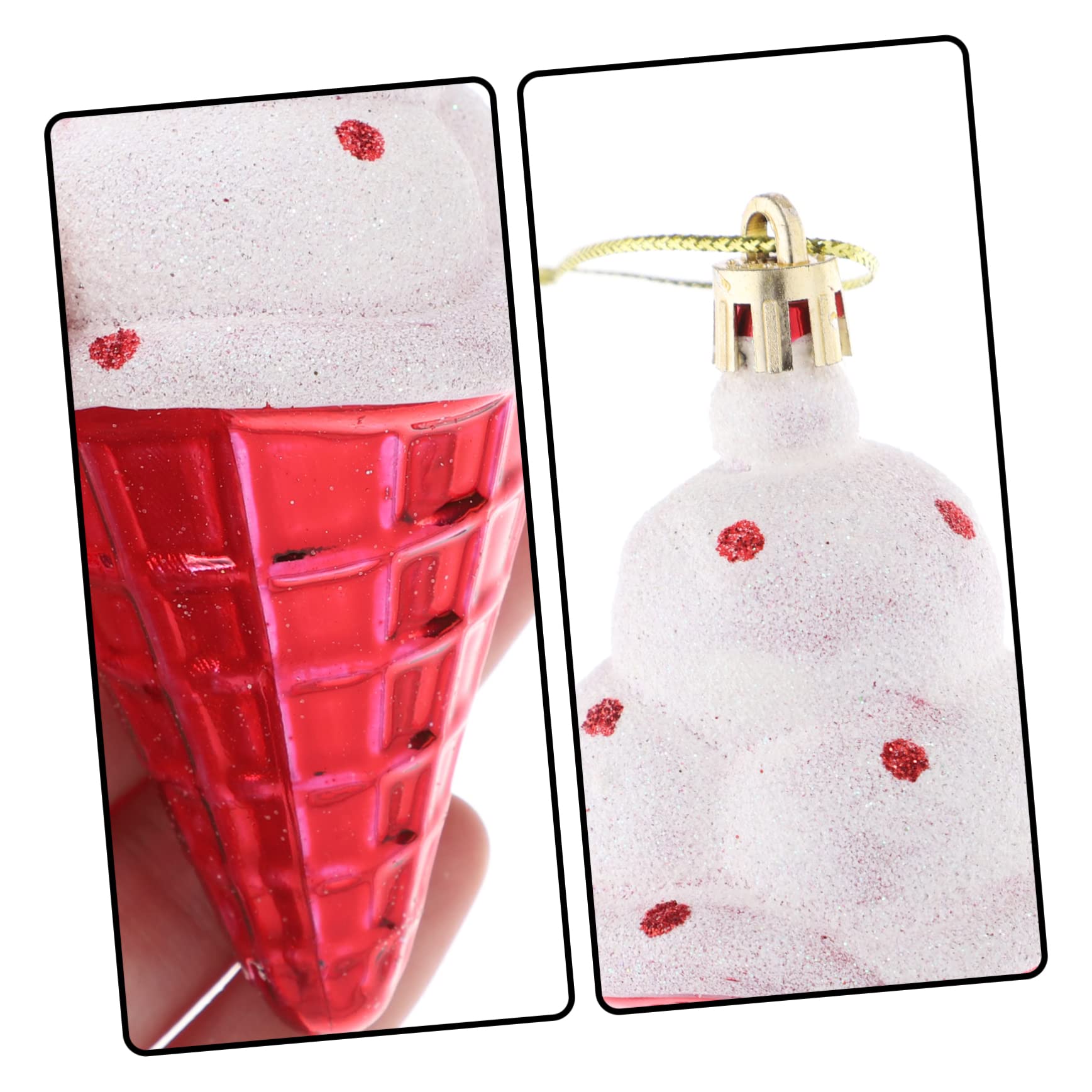 Alipis 18 Pollici Ciondolo gelato ornamento appeso a forma di stella di Babbo Natale decorazioni da appendere all'albero di Natale decorazioni natalizie pendenti natalizi Decori sospesi