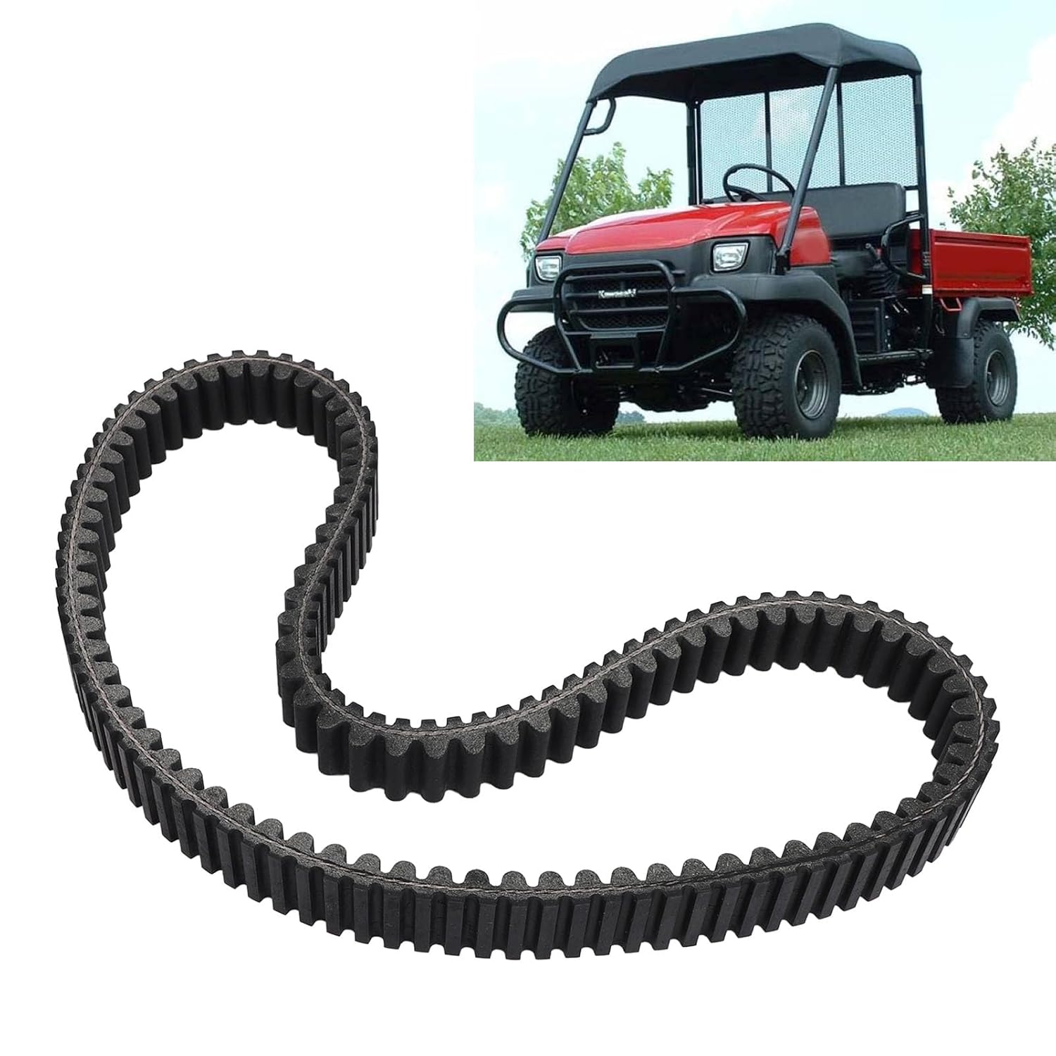 Drive Belt 590111077 Replacement for Mule 3000 3010 4000 4010 KAF620 4x4 UTV Engine Transmission Clutch Belt