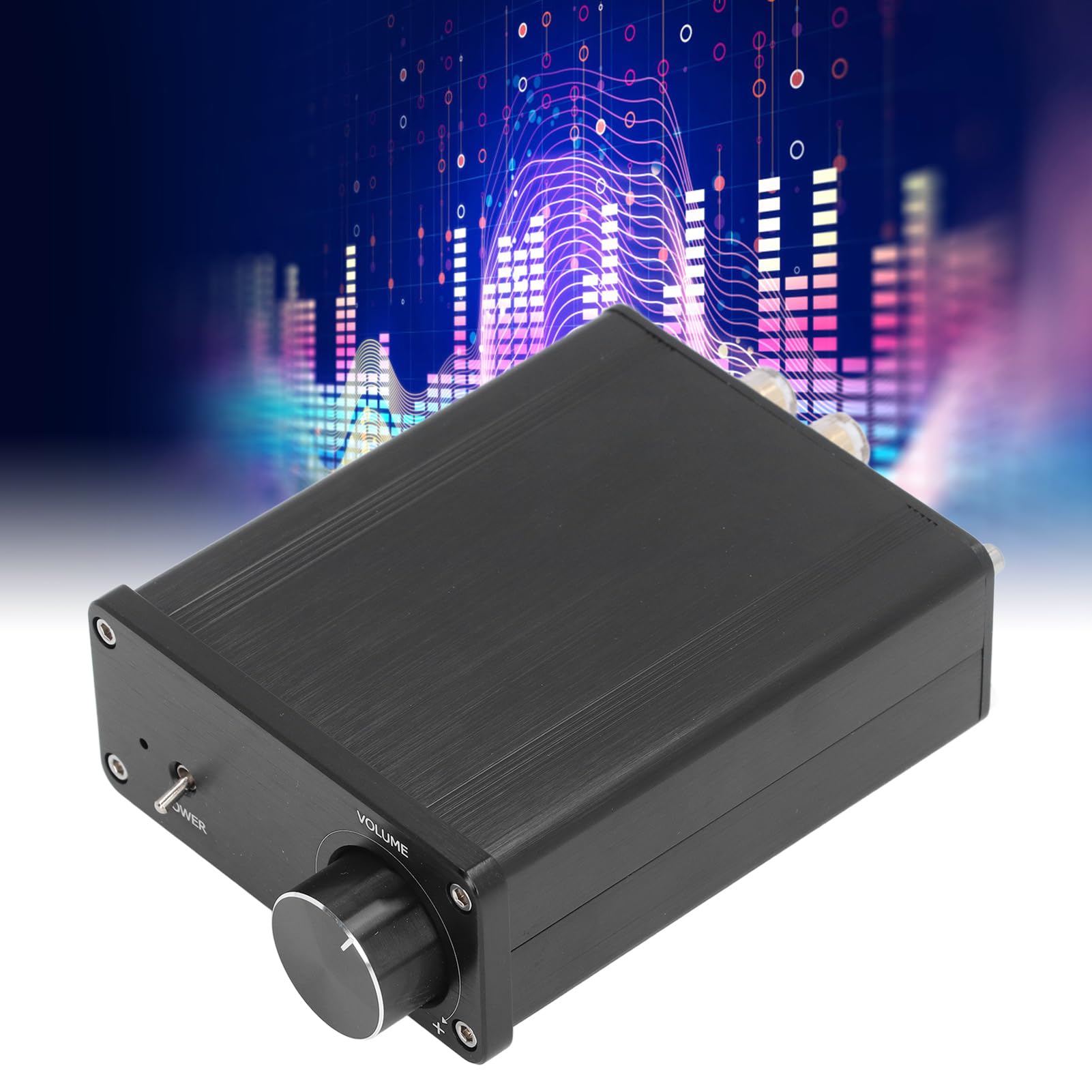 Socobeta Amplificatore di Potenza Digitale Amplificatore Stereo Ad Alta Potenza di Classe D di Grande per Home Theater 100 W X 2 in Lega di Alluminio