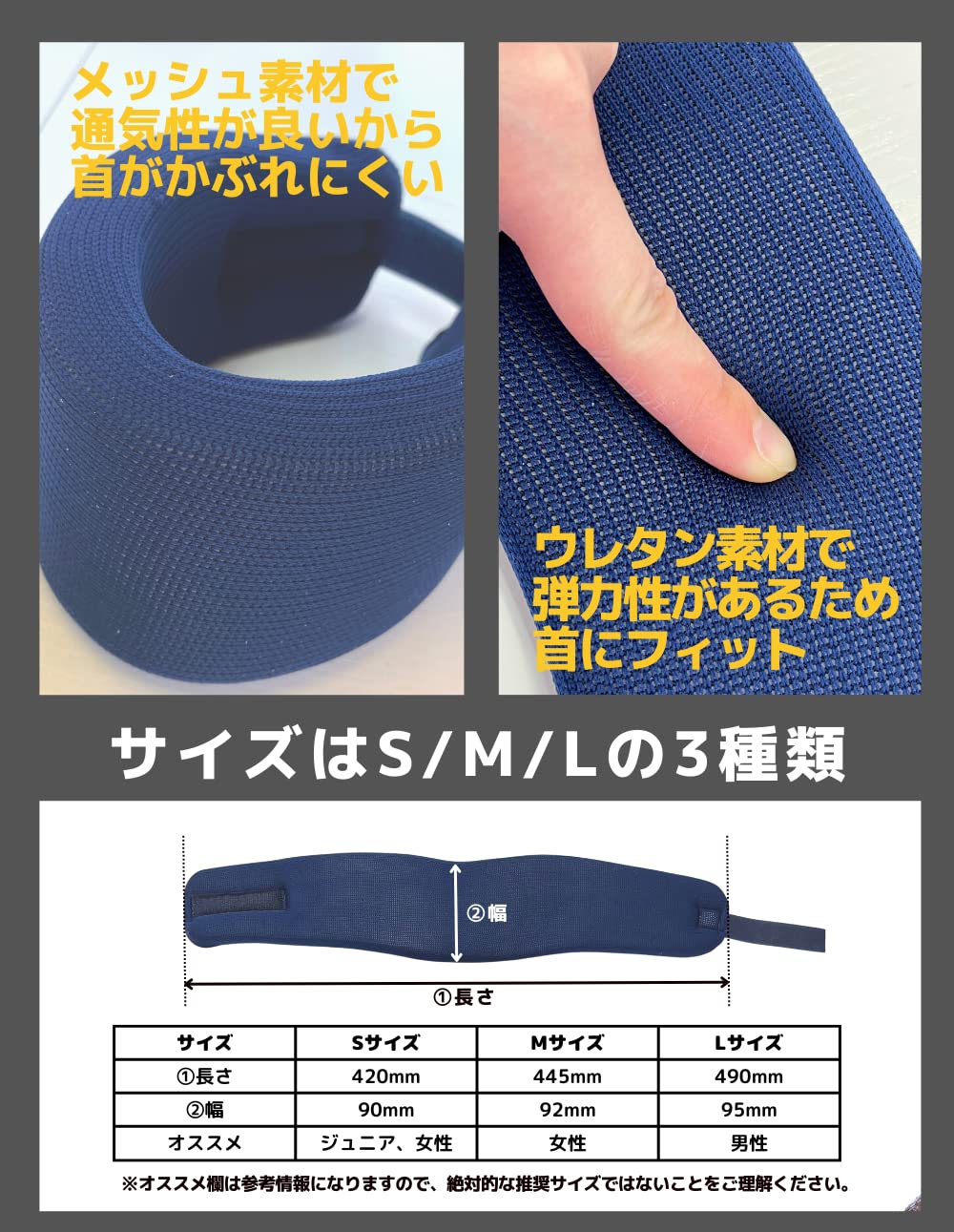 Amazon | Cata-MEDICA メディカルネックサポーター (ネイビー) 首