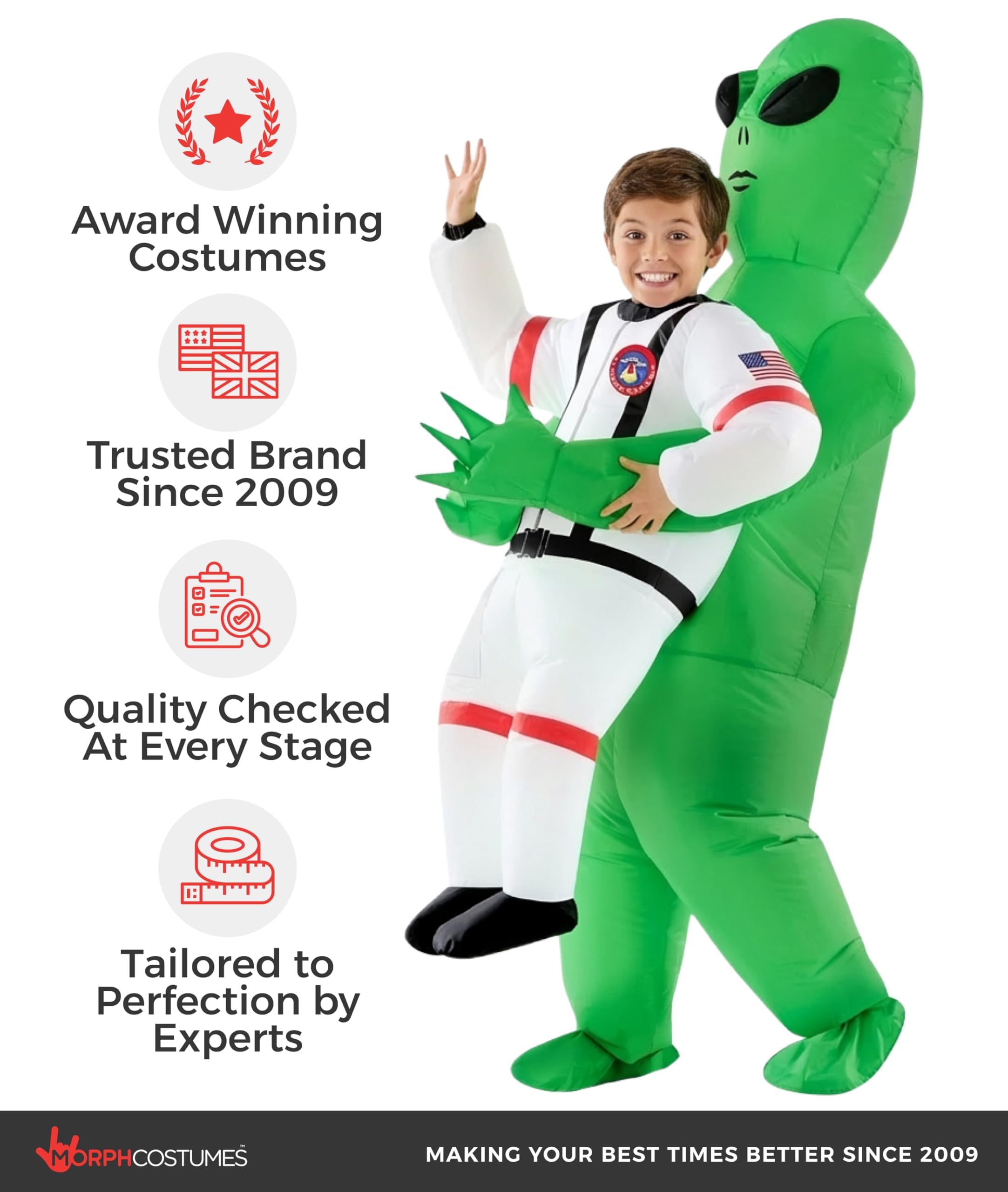 Morph Alien Kostüm Kinder, Aufblasbares Kostüm Alien, Astronaut Kostüm Kinder, Aufblasbares Kostum Kinder, Faschingskostüme Kind Jungen, Karneval Kostum Kind Mädchen
