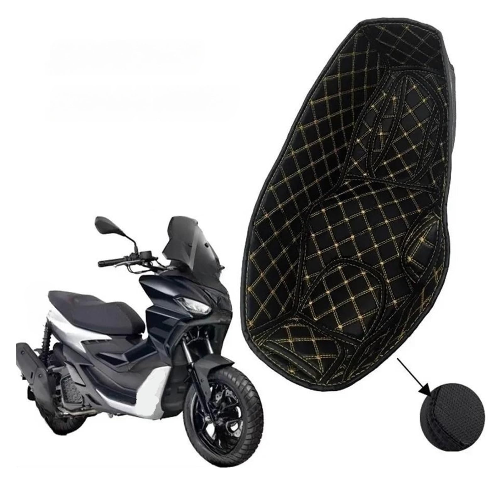 Rivestimento interno bauletto moto Per SRGT200 SRMAX250 | Imbottitura per sedile modifica moto, scatola portaoggetti per valigia, fodera protettiva per sedile