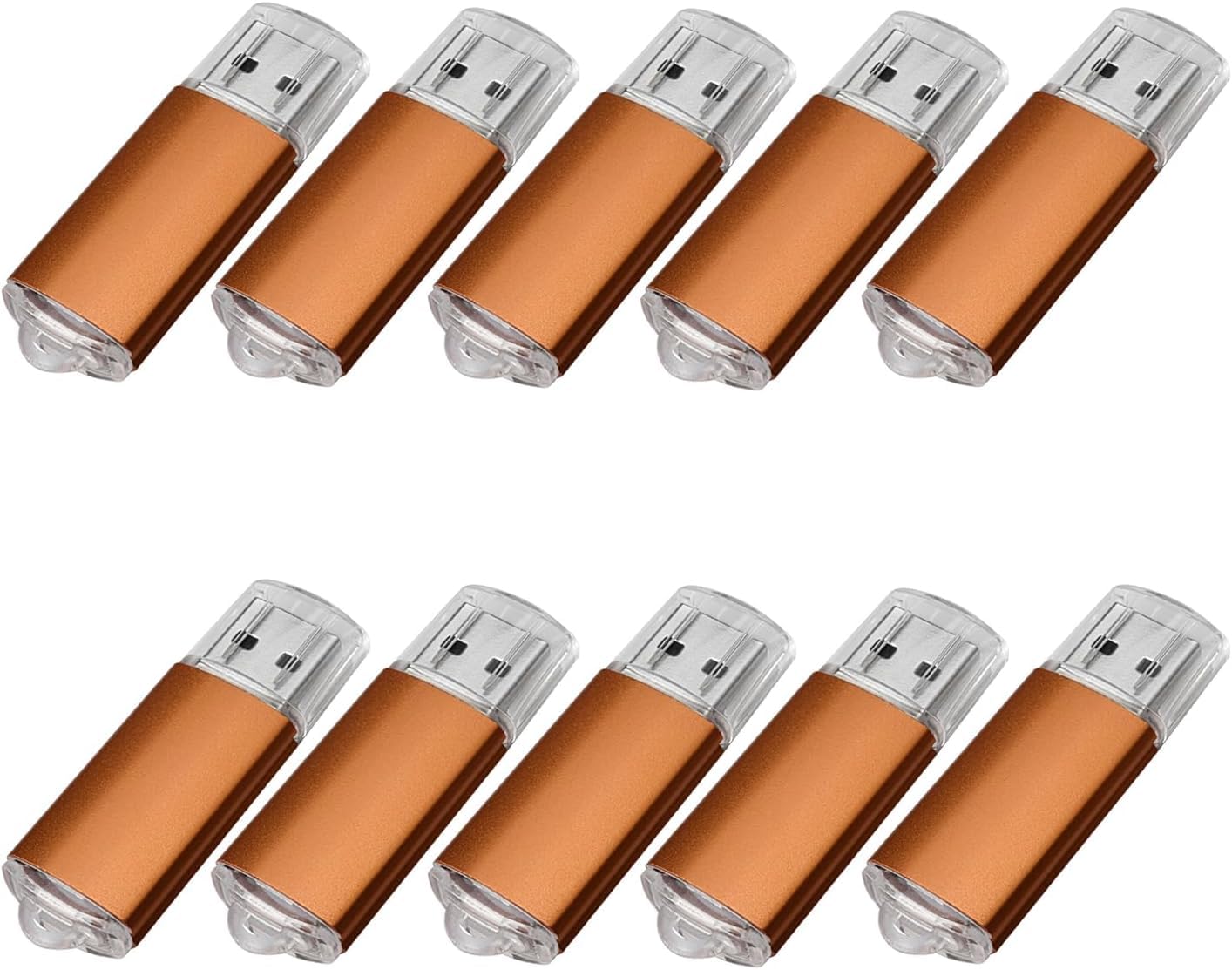 Fenglangrong 10 Pack Flash Drive 2GB USB Sticks, USB 2.0 Thumb Drives Bulk Flash Drive Pack 2GB Pendrive USB Memory Stick Zip Drive USB Sticks 10 Pack Green — view 14