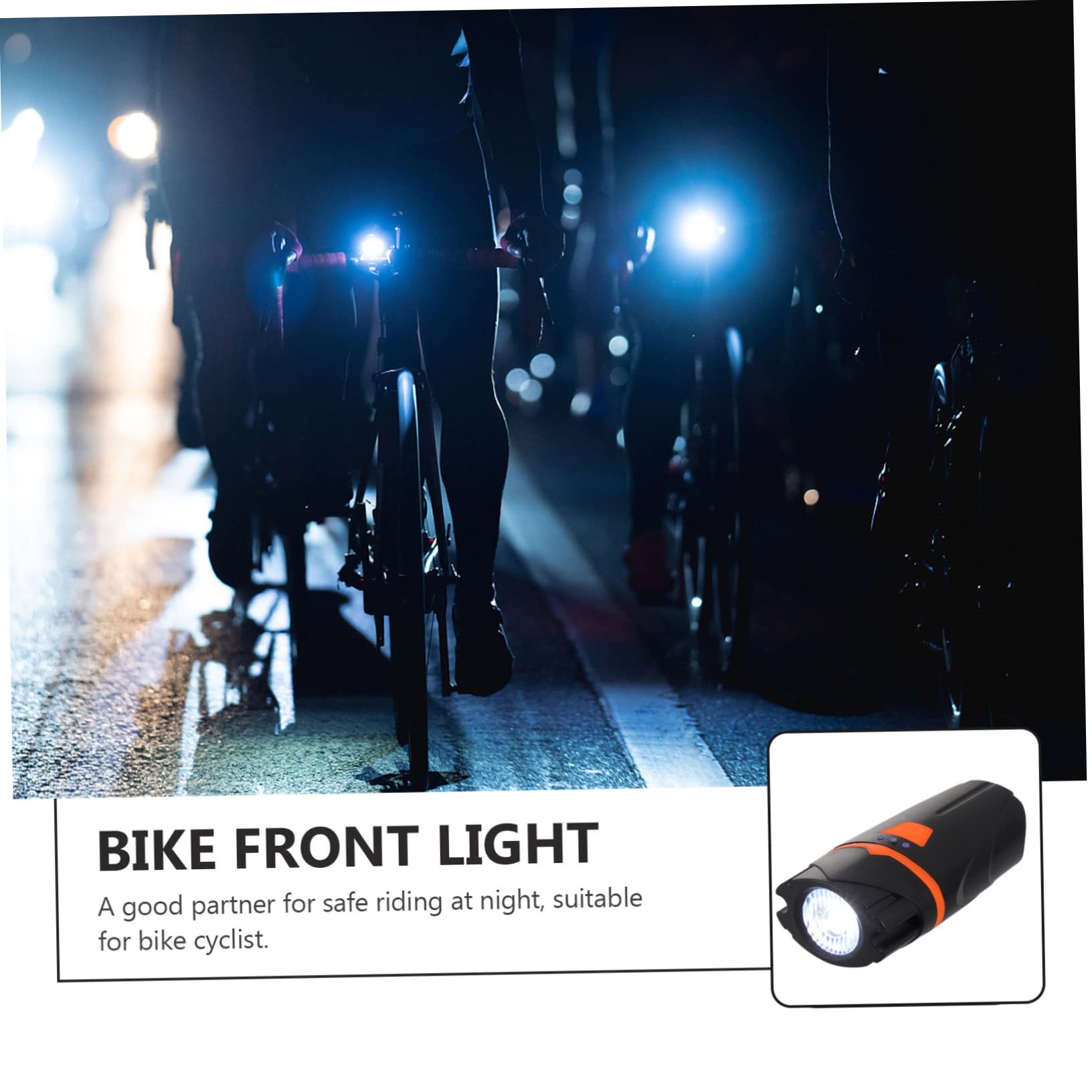 BESPORTBLE 2pezzi Lampada Frontale per Bicicletta USB Ricaricabile e Facile da Installare Accessorio di Sicurezza per Ciclismo Notturno e Condizioni Meteorologiche Avverse
