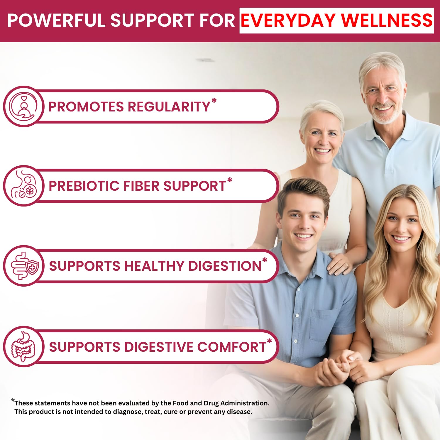 Fiber Gummies for Adults 7g - Digestive Health & Regularity - 60 Count — Amazon image 4