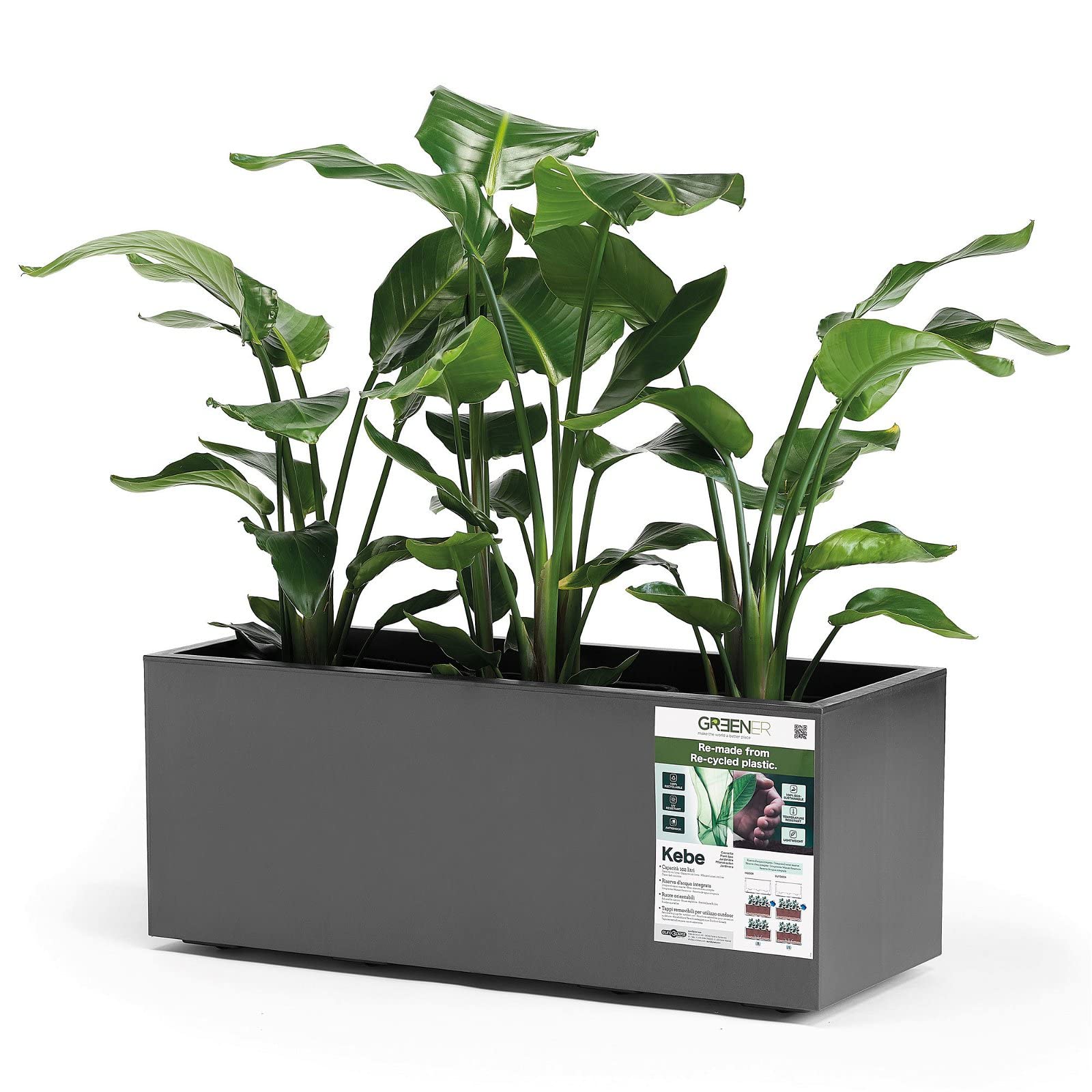 euro3plast Pflanzkübel Greener Kebe 100 cm
