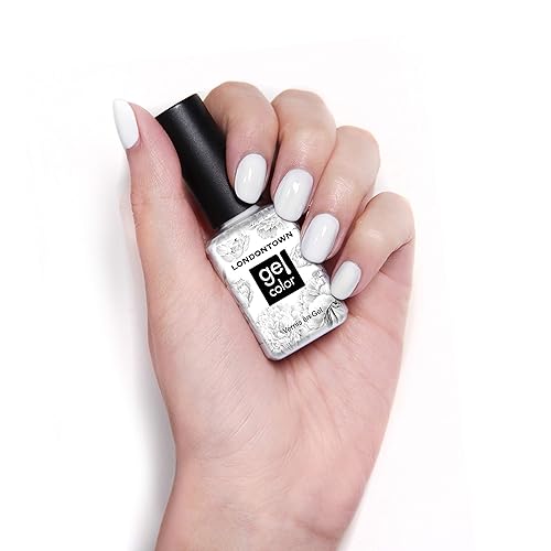 Miniatura 57 de LONDONTOWN Esmalte de uñas de gel UV/LED, de larga duración, resistente al astillado, color de alto brillo, esmalte rosa brillante, 0.4 fl oz/.40